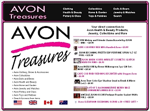 Screen Shot of AvonTreasures.com