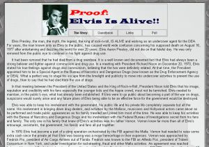 Screen Shot of Elvis-Is-Alive.com