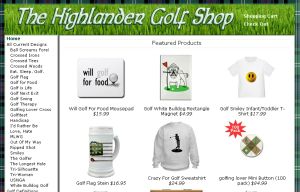 Screen Shot of TheHighlanderGolf.com